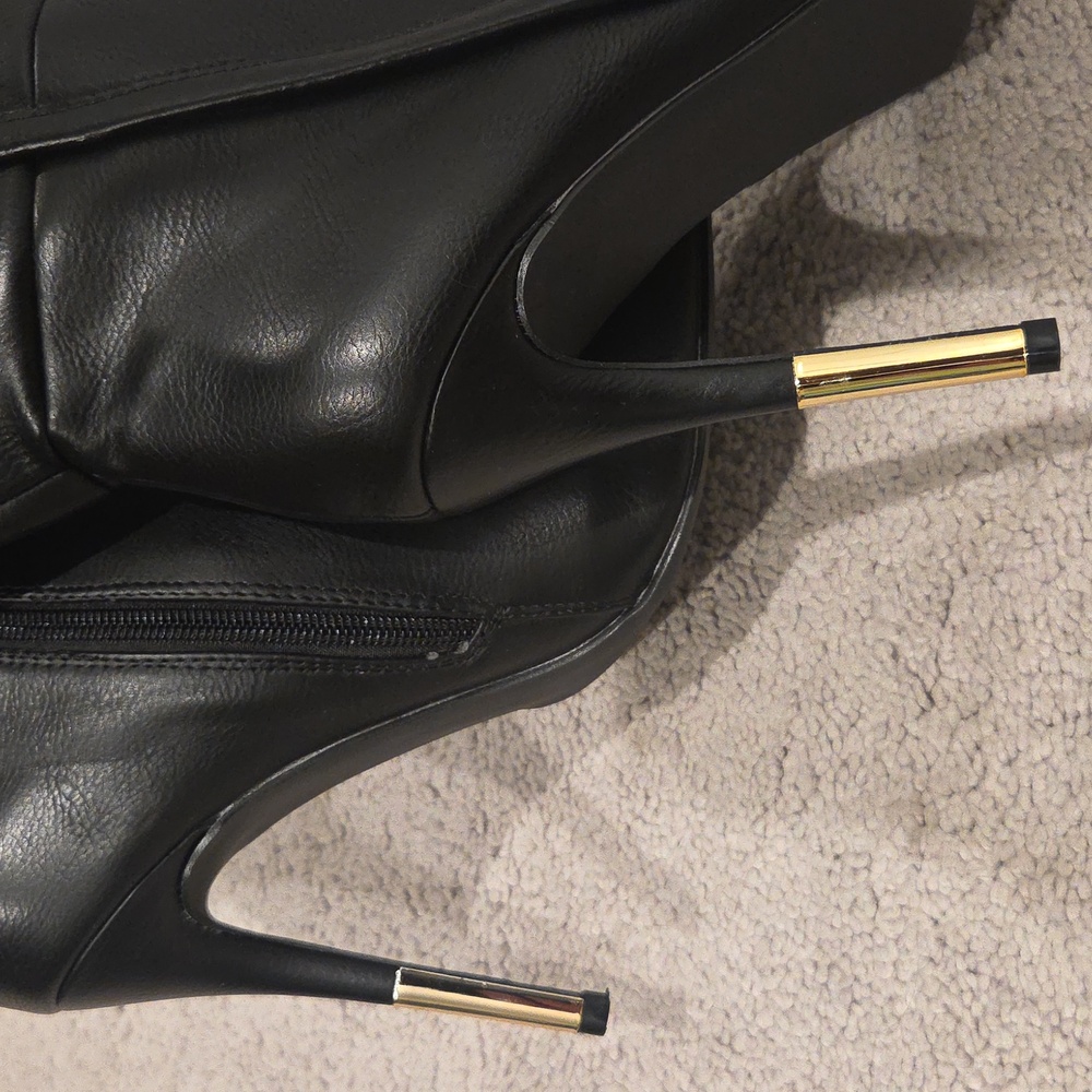 Shoe Dazzle Lola WC Black Over-the-Knee Boots - Picture 3 of 8